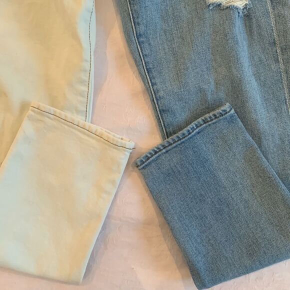7 for all Mankind Josefina Two-toned High Waisted Jeans Size 25 - Picture 14 of 16